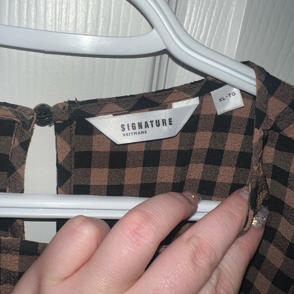 Plaid blouse - Picture 3 of 3